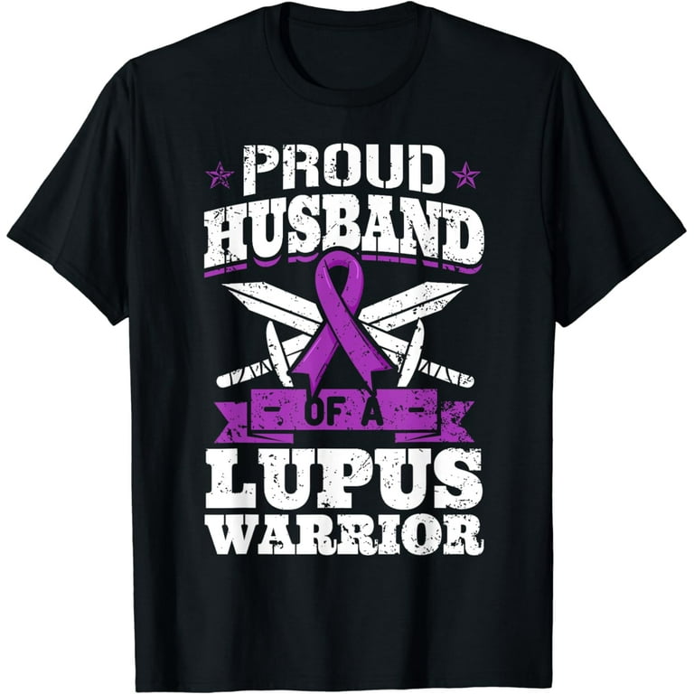 Lupus Warrior T-Shirt Purple Awareness Ribbon Lupus Warrior T-Shirt Purple Awareness Ribbon