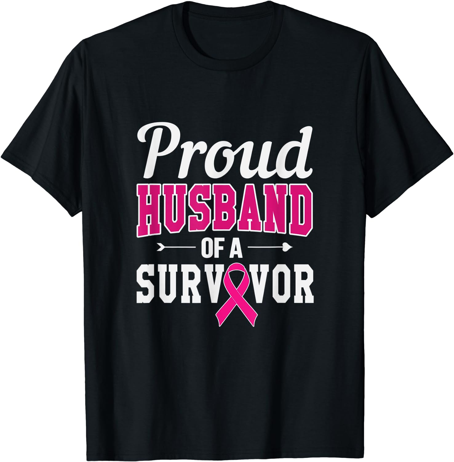 Proud Husband Of A Survivor Breast Cancer Awareness T-Shirt - Walmart.com