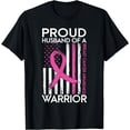 thumbnail image 1 of Proud Husband Of A Warrior Breast Cancer Support Squad T-Shirt, 1 of 3