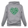 thumbnail image 1 of Proud Irish Green Clovers Heart Sweatshirt St Patricks Day Cute Gift Irish Women Hoodie, 1 of 6