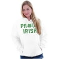 thumbnail image 1 of Proud Irish St Patrick's Day Shamrock Hoodie Sweatshirt Women Men Brisco Brands M, 1 of 6