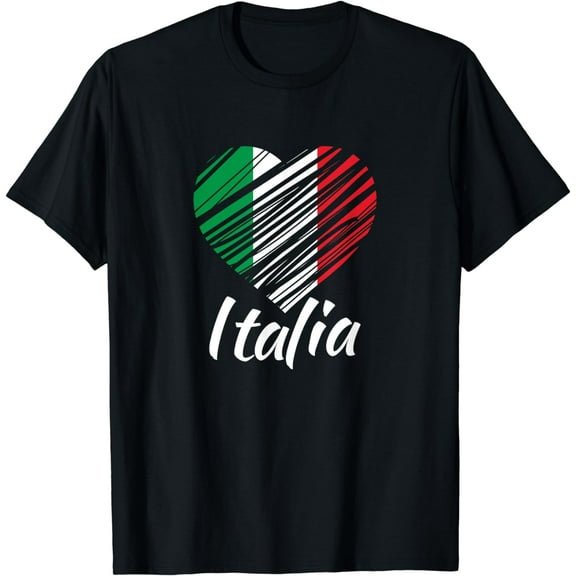 Proud Italian - Italia Design - Italian Heart - Love Italy T-Shirt