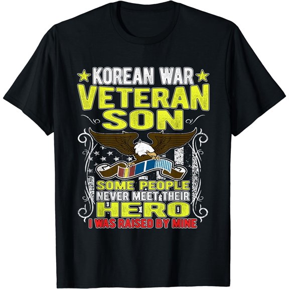 Proud Korean War Veteran Son - Military Veterans Child Gift T-Shirt