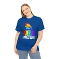 thumbnail image 1 of Proud LGBT Love is Love Lesbian Gay LGBTQ Pride Shirt LGBT Womens Plus Size Tops, 1 of 8