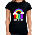 thumbnail image 1 of Proud LGBT Love is Love Lesbian Gay Transgender LGBTQ Love Women Tops, 1 of 8