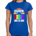 thumbnail image 1 of Proud LGBT Shirt Love is Love Shirt Human Rights Gay Pride Shirts for Women, 1 of 8