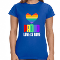 thumbnail image 1 of Proud LGBT Shirt Love is Love Tee Rainbow Lesbian Gay Pride Womens Shirts, 1 of 8
