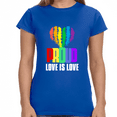 thumbnail image 1 of Proud LGBT TShirt Love is Love Shirt Equality Human Rights Shirts for Women, 1 of 8