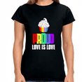 thumbnail image 1 of Proud LGBT TShirts Love is Love Shirt Equality LGBT Pride Womens T Shirts, 1 of 8