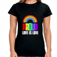 thumbnail image 1 of Proud LGBTQ Love is Love Lesbian Gay Bisexual Transgender Womens Shirts, 1 of 8