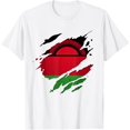 thumbnail image 1 of Proud Malawian Shirts | Torn Ripped Malawi Flag T-Shirt, 1 of 4