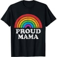 thumbnail image 1 of Proud Mama LGBTQ Rainbow Support LGBT Gay Pride Month T-Shirt, 1 of 4