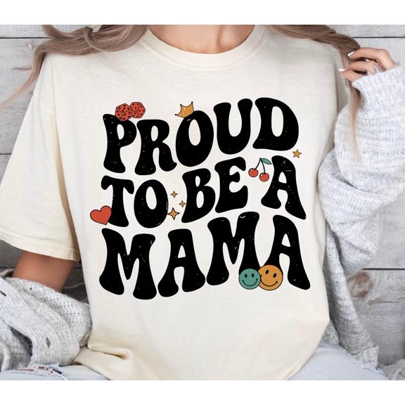 Proud To Be A Mama Retro Shirt, Vintage Proud Mama Sweatshirt, Groovy Mother Tee, Mothers Day T-Shirt, Cute Boho Mama Sweater, Proud Mom Tee Sweatshirt All Size S-5XL