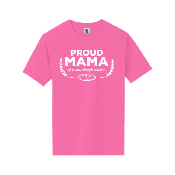 Proud Mama of a Sourdough Starter Short Sleeve Neon T-Shirt