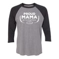 thumbnail image 1 of Proud Mama of a Sourdough Starter Unisex 3/4 Sleeve Baseball Raglan Tee, 1 of 2