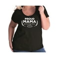 thumbnail image 1 of Proud Mama of a Sourdough Starter Womens Plus Size Scoopneck Tee, 1 of 1