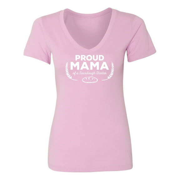 Proud Mama of a Sourdough Starter Womens V-Neck T-Shirt