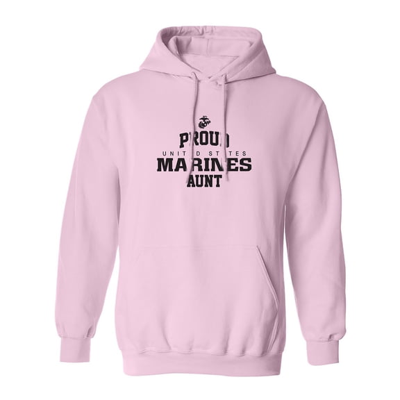 Proud Marines AUNT Adult Hooded Sweatshirt
