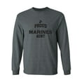 thumbnail image 1 of Proud Marines AUNT Adult Long Sleeve T-shirt, 1 of 3