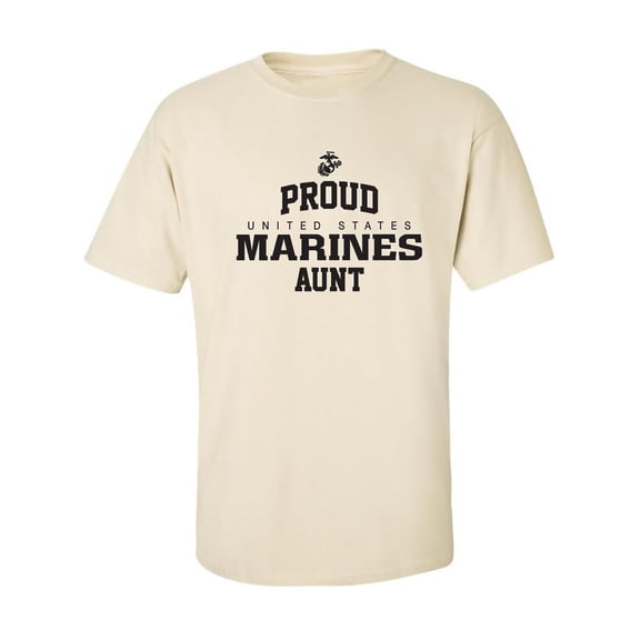 Proud Marines AUNT Adult Short Sleeve T-shirt