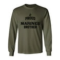 thumbnail image 1 of Proud Marines BROTHER Adult Long Sleeve T-shirt, 1 of 3