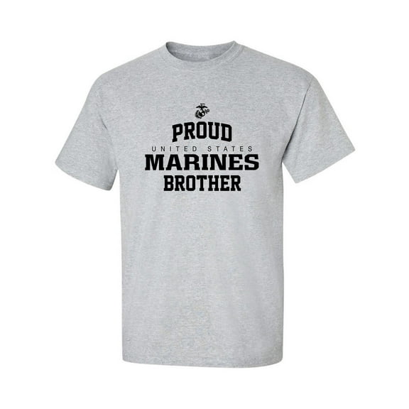 Proud Marines BROTHER Adult Short Sleeve T-shirt