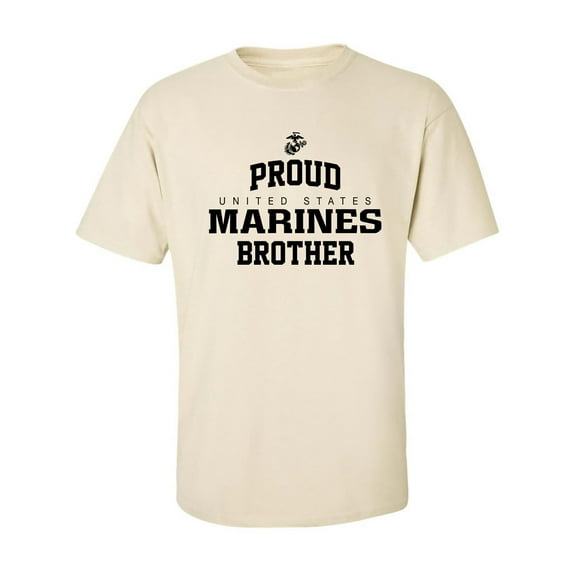 Proud Marines BROTHER Adult Short Sleeve T-shirt