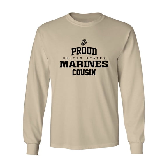 Proud Marines COUSIN Adult Long Sleeve T-shirt