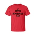 thumbnail image 1 of Proud Marines DAD Adult Short Sleeve T-shirt, 1 of 4