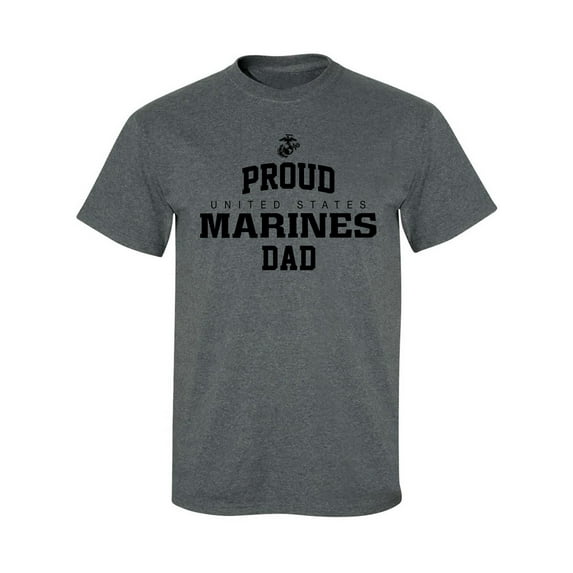 Proud Marines DAD Adult Short Sleeve T-shirt