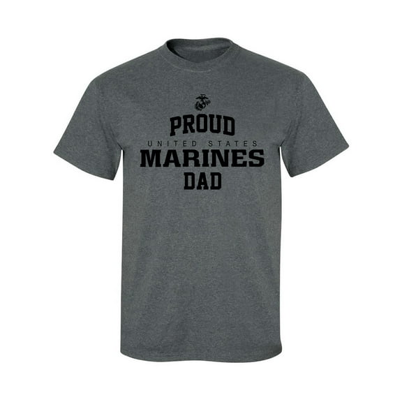 Proud Marines DAD Adult Short Sleeve T-shirt