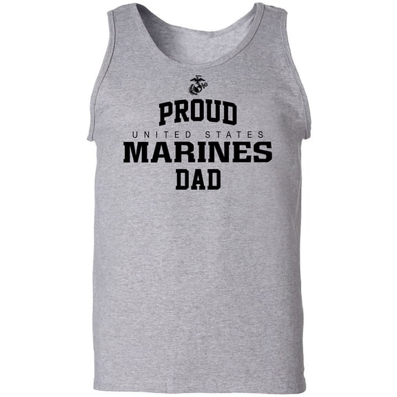 Proud Marines DAD Adult Tank Top