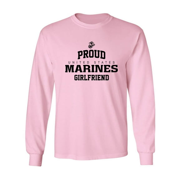 Proud Marines GIRLFRIEND Adult Long Sleeve T-shirt