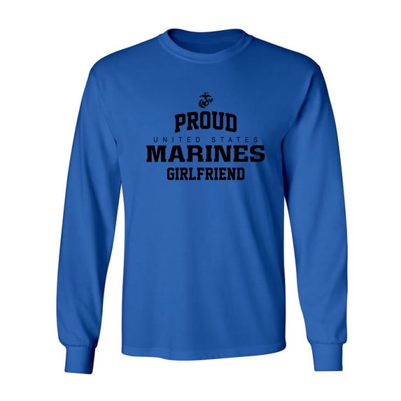 Proud Marines GIRLFRIEND Adult Long Sleeve T-shirt