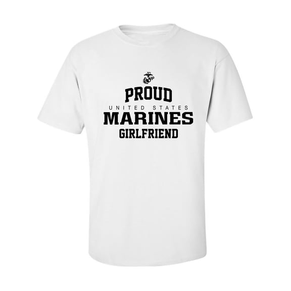 Proud Marines GIRLFRIEND Adult Short Sleeve T-shirt