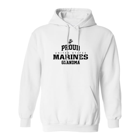 Proud Marines GRANDMA Adult Hooded Sweatshirt