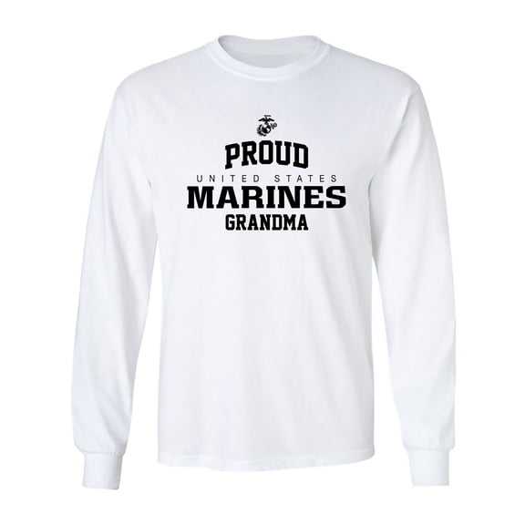 Proud Marines GRANDMA Adult Long Sleeve T-shirt