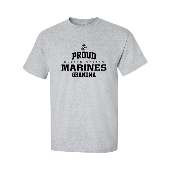 Proud Marines GRANDMA Adult Short Sleeve T-shirt