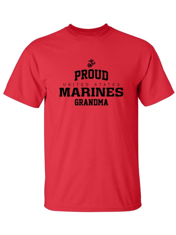 Proud Marines GRANDMA Adult Short Sleeve T-shirt