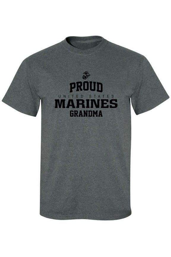 Proud Marines GRANDMA Adult Short Sleeve T-shirt