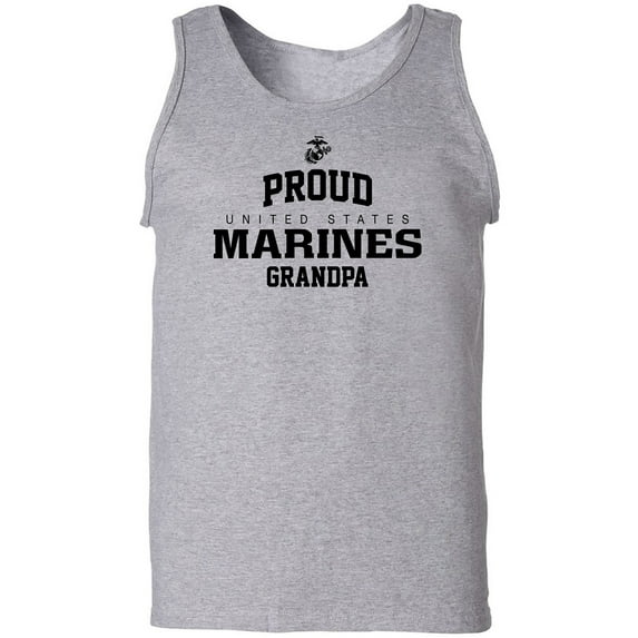 Proud Marines GRANDPA Adult Tank Top