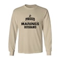 thumbnail image 1 of Proud Marines HUSBAND Adult Long Sleeve T-shirt, 1 of 3
