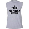 thumbnail image 1 of Proud Marines HUSBAND Adult Sleeveless Tee, 1 of 4