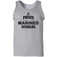 thumbnail image 1 of Proud Marines HUSBAND Adult Tank Top, 1 of 3