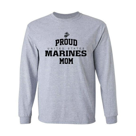 Proud Marines MOM Adult Long Sleeve T-shirt