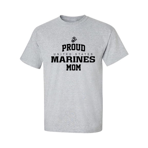 Proud Marines MOM Adult Short Sleeve T-shirt