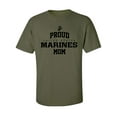 thumbnail image 1 of Proud Marines MOM Adult Short Sleeve T-shirt, 1 of 4