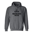 thumbnail image 1 of Proud Marines SISTER Adult Hooded Sweatshirt, 1 of 3