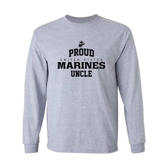 Proud Marines UNCLE Adult Long Sleeve T-shirt