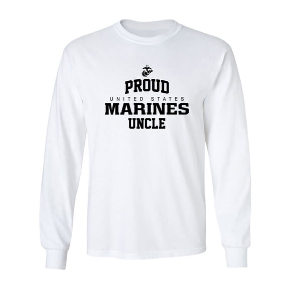 Proud Marines UNCLE Adult Long Sleeve T-shirt